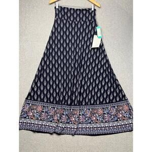 Magnolia Grace Stitch Fix Knit Stretch Maxi Pull On Skirt Boho Size M Boho Chic